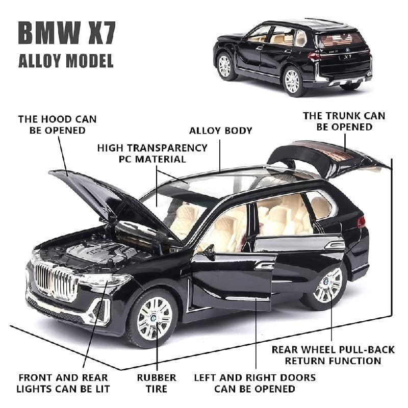 BMW X7 SUV 1:32 Scale Model Car