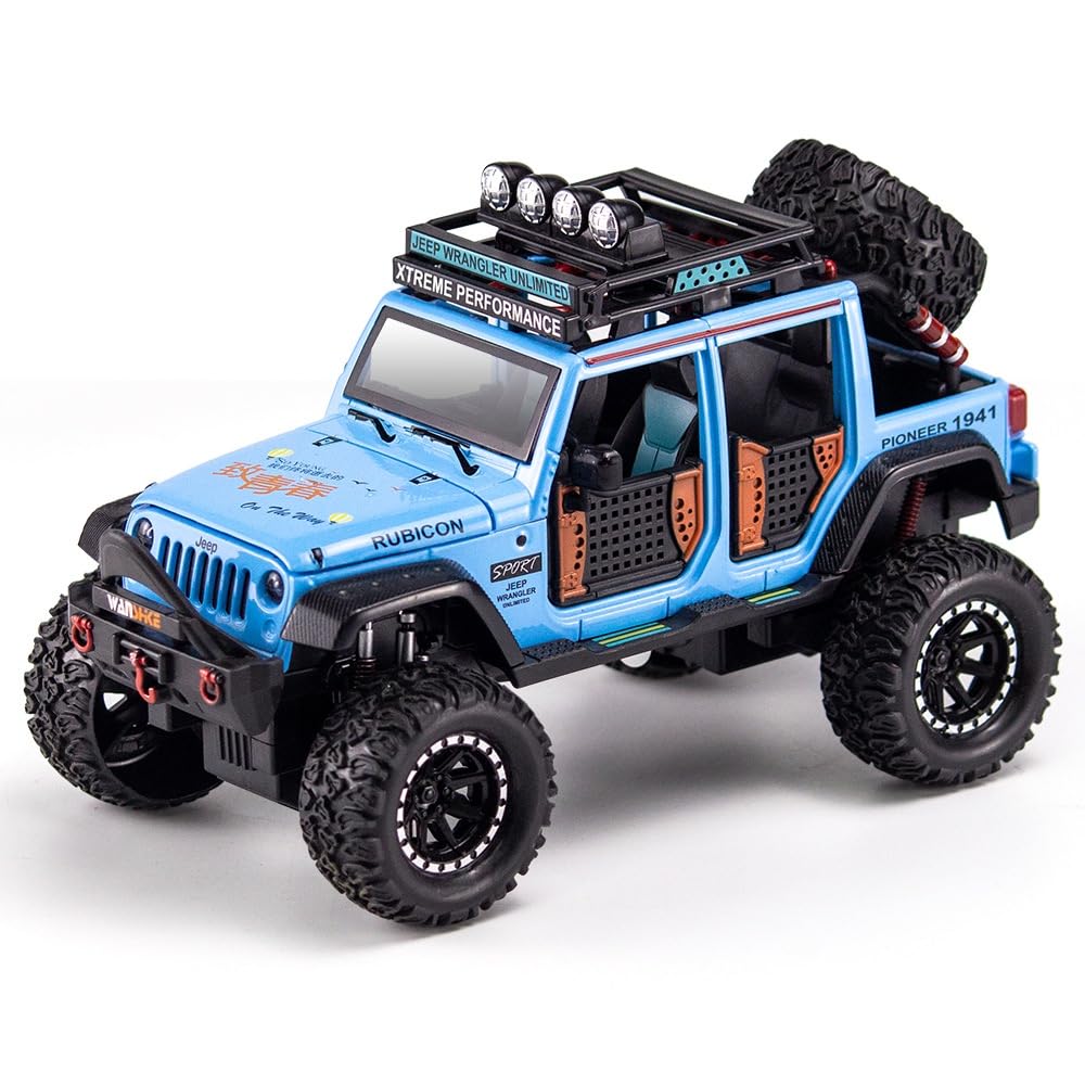 Jeep Wrangler Rubicon Alloy Pickup 1:24 Scale Model Car