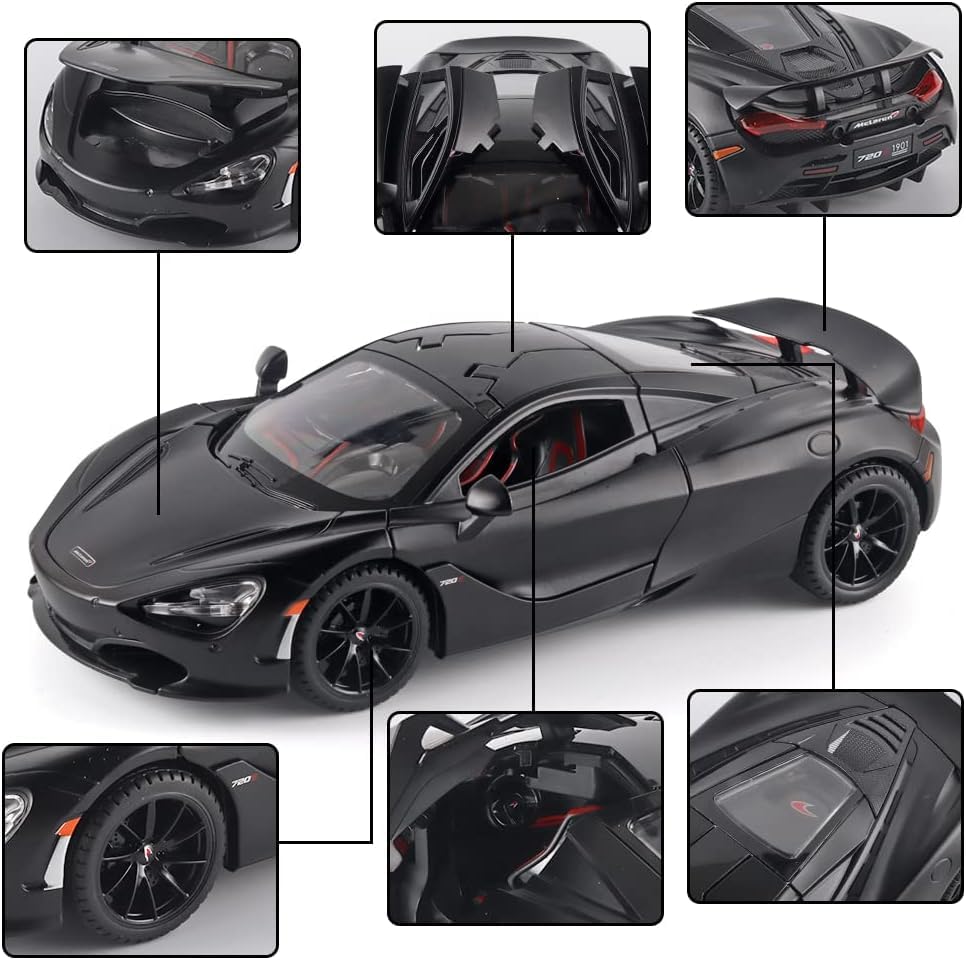 McLaren 720s Model Car 1:32 Exclusive Alloy Metal Pull Back Die-cast Car