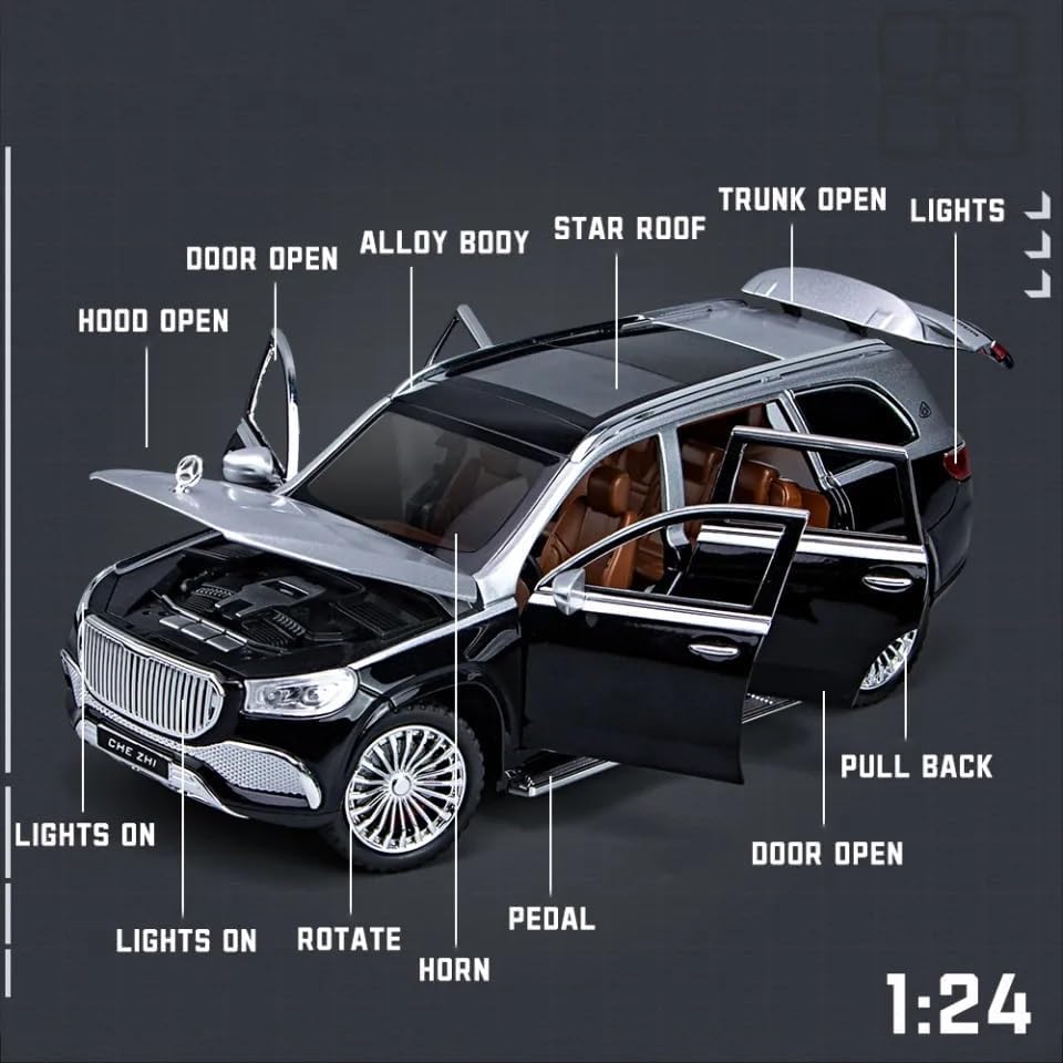 Mercedes Benz GLS 600 SUV Maybach 1:24 Scale Model Car