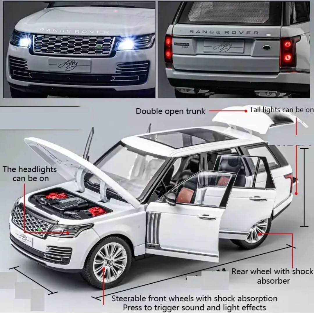 Range Rover SUV Car 1:32 Scale Model Car Exclusive Alloy Metal Pull Back Die-cast Car