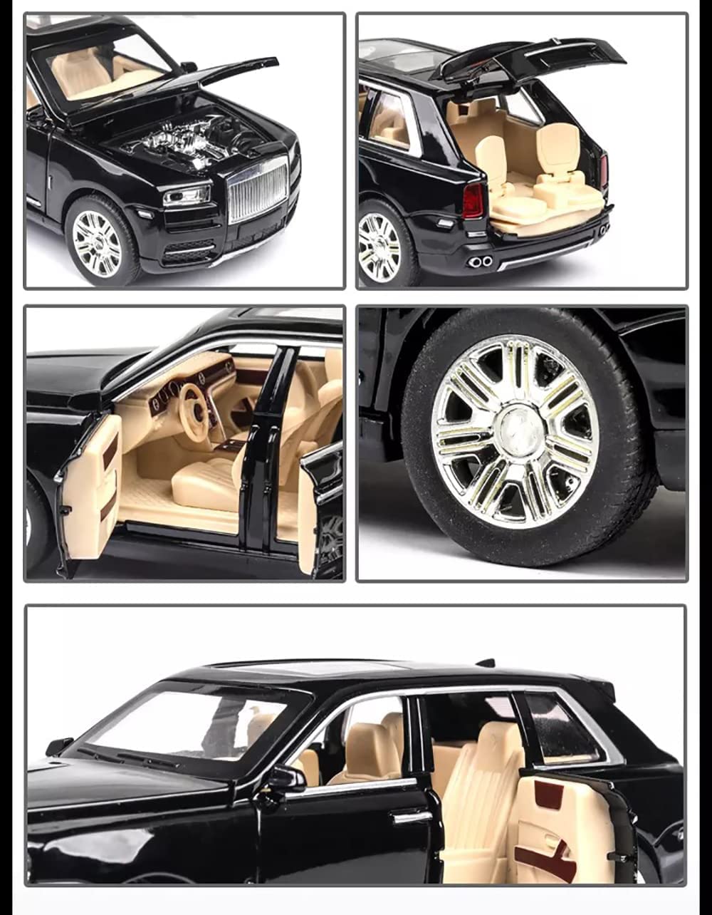 Rolls-Royce Cullinan 1:24 Scale Model Car