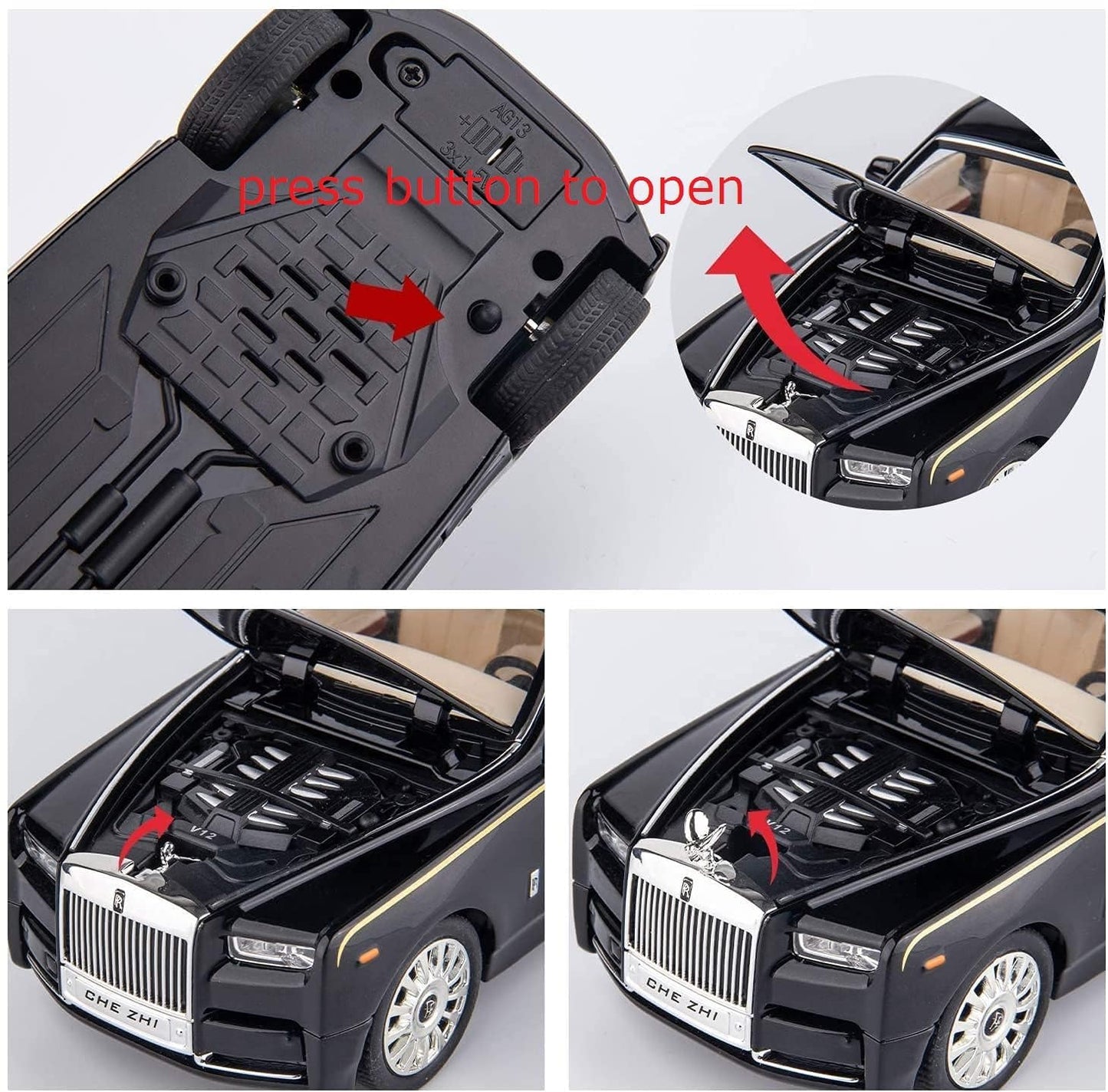 Rolls Royce Phantom Model Car 1:32 Scale Exclusive Alloy Metal Car